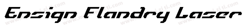 Ensign Flandry Laser Italic字体转换